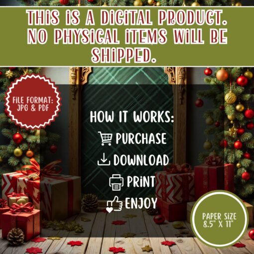 Christmas Bingo Cards | Printable Christmas Game | Funny Holiday Party Game | Family Bingo | Instant Download - Image 6