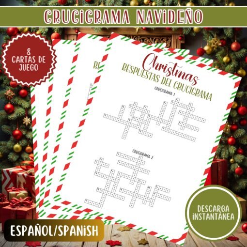 Crucigramas de Navidad – 8 Diseños Listos para Descargar e Imprimir - Image 5